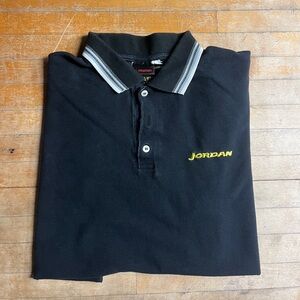 Vintage Formula 1 Jordan Grand Prix Black Polo | L